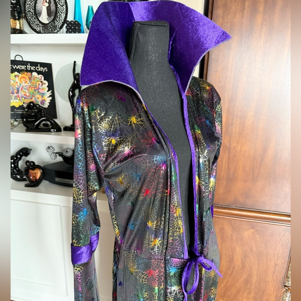 Halloween Costume Robe‎ Colorful Spider Print - Picture 3 of 8